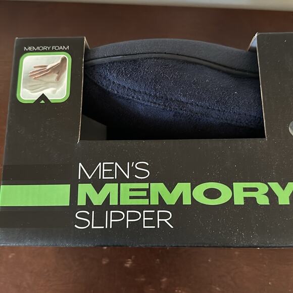 Silver One | Men's Memory Foam Slippers Size L (10/11) NIB - Picture 3 of 9